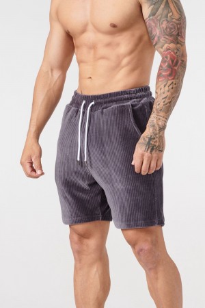 Young LA 119 Cord Collection - Shorts Grey | Australia FRPKN-4328