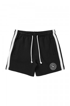Young LA 137 - Golden Era Bodybuilding Shorts Black | Australia HNAKP-5839