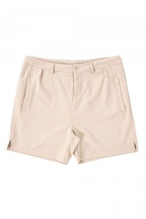Young LA 145 Casual Chino Shorts Beige | Australia VIKGQ-1648
