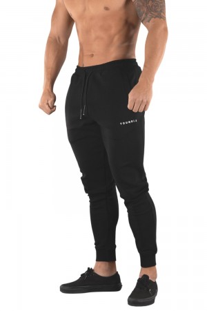 Young LA 213 Elite Joggers Black | Australia YWUKN-2170