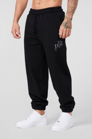 Young LA 222 - Marshmallow Joggers Black | Australia SRWOH-6154