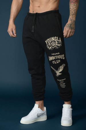 Young LA 233 The Immortal Joggers Black | Australia JWAXB-7908