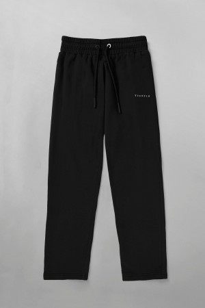 Young LA 261 Old School No Cuff Joggers Black | Australia WANOT-4318