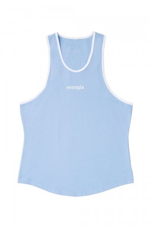 Young LA 319 - Pristine Tank Tops Blue | Australia KLWJZ-4751