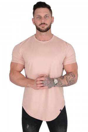Young LA 402 Perfect Tee - Scallop Bottom Pink | Australia YLJUR-4859
