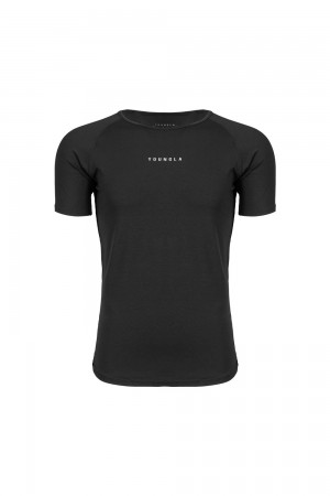 Young LA 403 Elite Tees Black | Australia WYINB-4510
