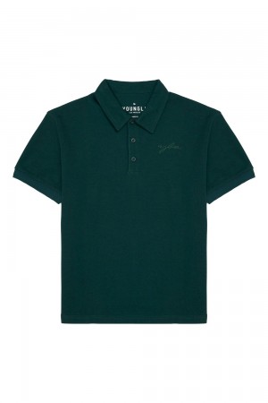 Young LA 412 Jacked Polo Tees Teal | Australia XSZPV-0453
