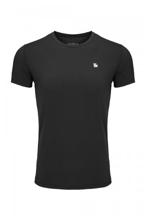 Young LA 423 Zephyr Compression Short Sleeve Black | Australia BIUZX-9706