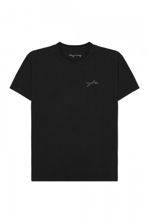 Young LA 466 Tailored Tees Black | Australia OKPZY-5369