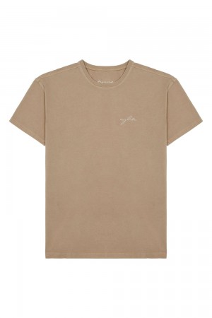 Young LA 466 Tailored Tees Khaki | Australia ORCAN-6759