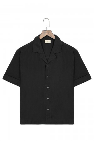 Young LA 468 Clase Shirts Black | Australia JOLEB-0281