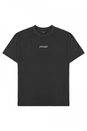 Young LA 471 Chrome Tees Black | Australia XWATO-3571