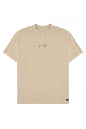 Young LA 471 Chrome Tees Cream | Australia JROAW-8136