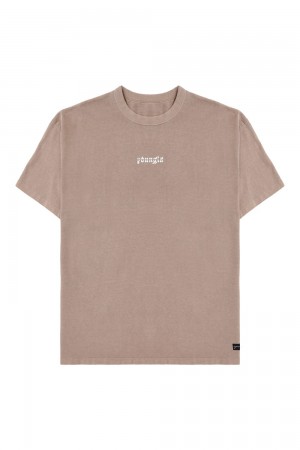 Young LA 471 Chrome Tees Khaki | Australia UNTPI-9854
