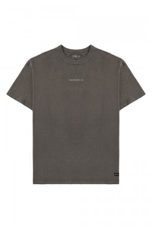 Young LA 472 - Mellow Logo Tees Grey | Australia INXDV-3501