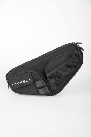Young LA 750 Mach 1 Cross Body Bags Black | Australia USYHC-7593