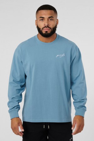 Young LA 805 Essential Longsleeves Blue | Australia CFWOA-4965