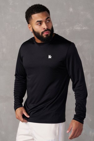Young LA 835 - Fittech Longsleeves Black | Australia JDQIG-0249