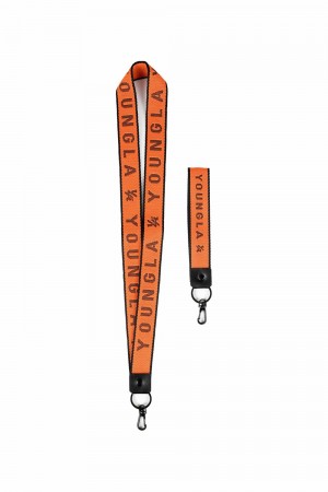 Young LA 930 Keychain + Lanyard Set Orange | Australia VLJKB-5137