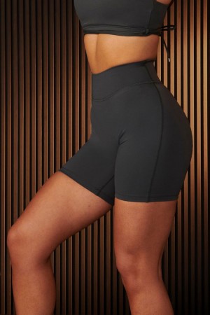 Young LA W122 - Urban Biker Shorts Dark Grey | Australia FWLXK-7361