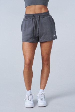 Young LA W142 - Love Sets - Terry Shorts Grey | Australia GMWCX-6901