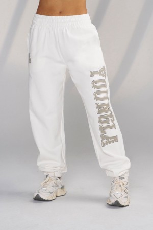 Young LA W223 - Campus Joggers White | Australia RGSKW-6752